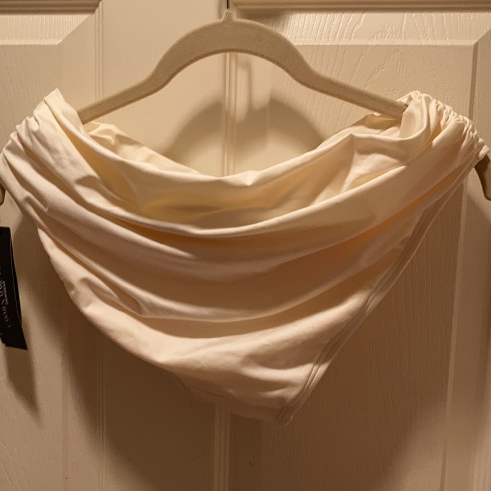 Ivory bathing suit bottom. NWT Carmen Marc Valvo - Picture 5 of 5